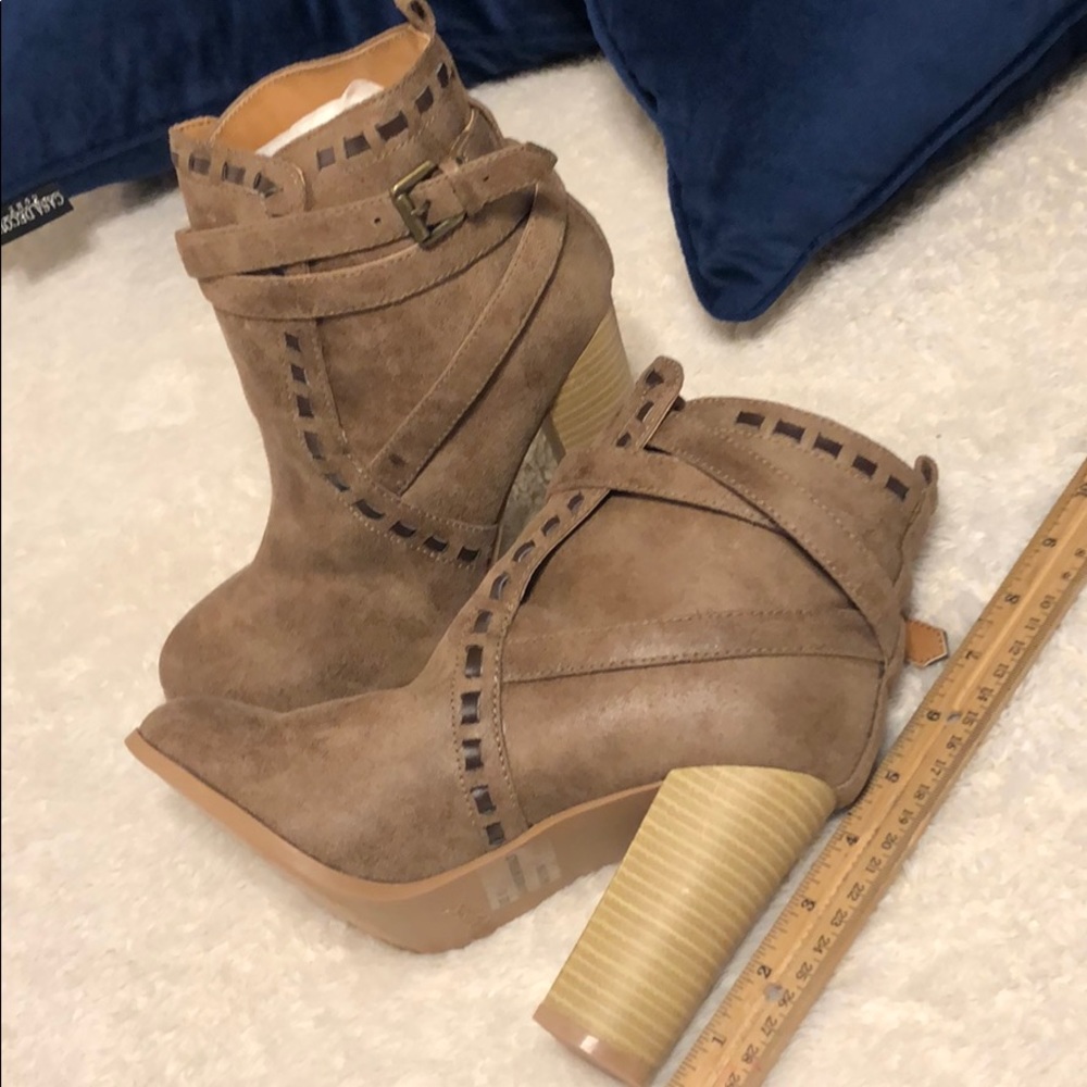 Taupe booties